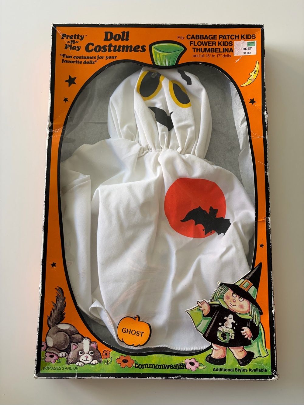 Vtg 80s Commonwealth Cabbage Patch Kids Ghost Costume Halloween Pretty N Play